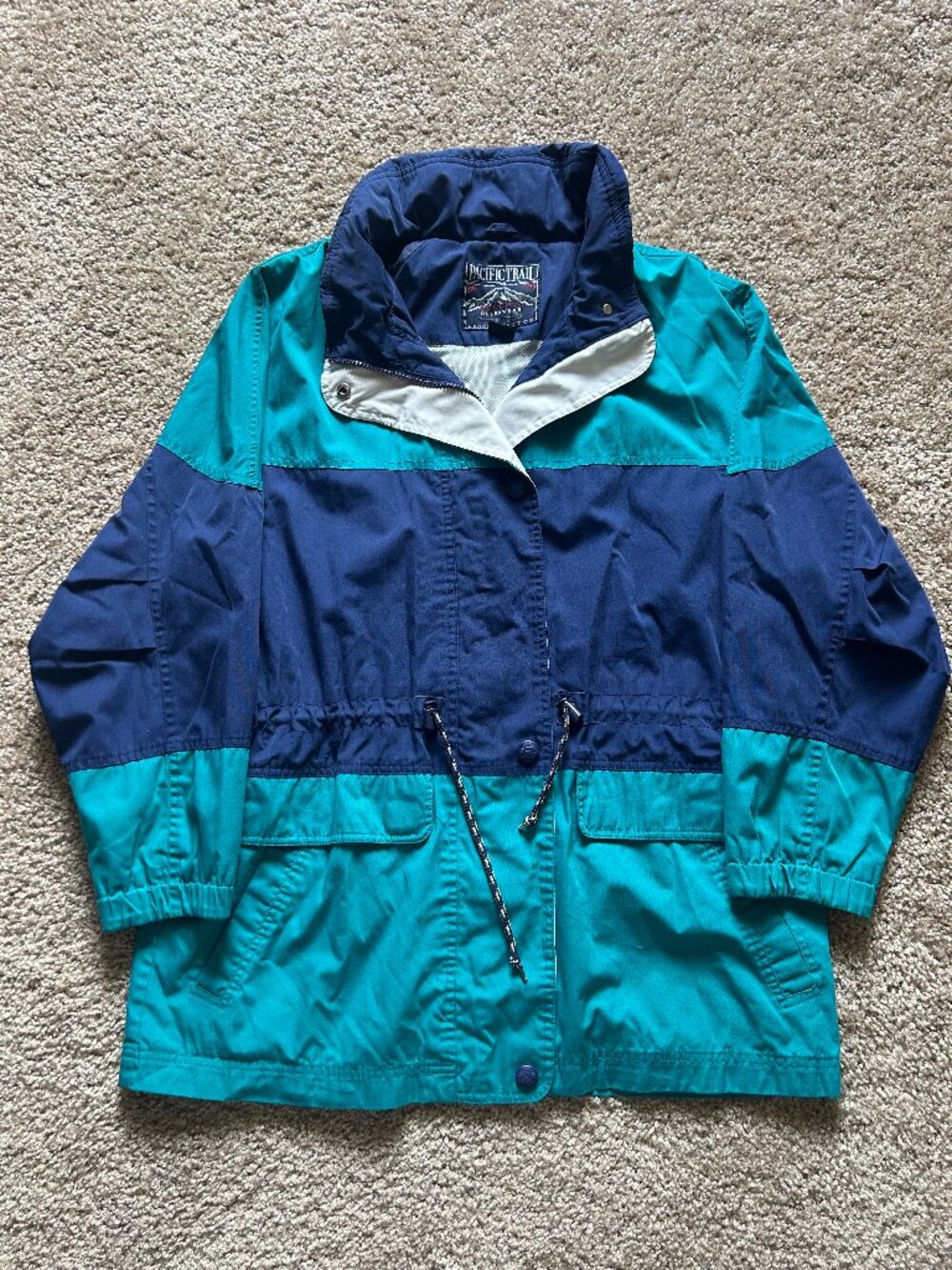 Vintage Pacific Trail Windbreaker Jacket Size Large